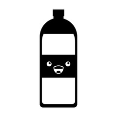 soda bottle kawaii character vector illustration design