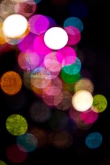 Bokeh Glitter Circles with Rusting Background