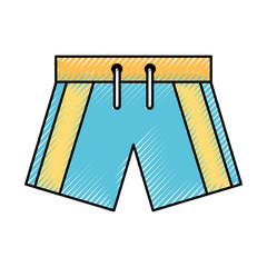 male Swimwear isolated icon vector illustration design