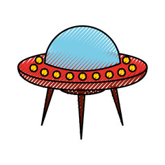 unidentified flying object icon vector illustration design