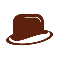 gentleman hat isolated icon vector illustration design