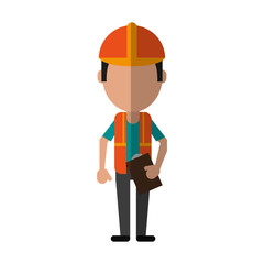 engineer construction or factory worker icon image