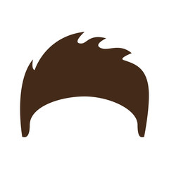 hair hipster style model vector illustration design