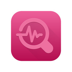 Fototapeta premium Matte Long Shadow App-Icon