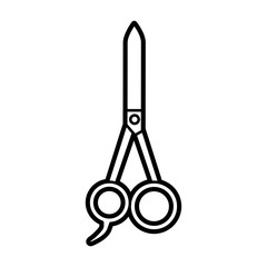 barbershop scissor isolated icon vector illustration design