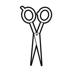 barbershop scissor isolated icon vector illustration design