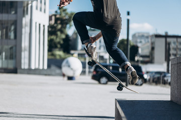 Fototapeta na wymiar Skateboarding