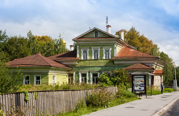 Russian tradition wooden house in Vologda, Russsia