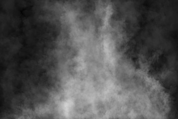 Fototapeta premium Fog or Smoke on black Background