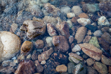 stone in river