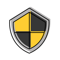 Fototapeta premium security shield isolated icon vector illustration design