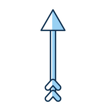 arrow indian isolated icon vector illustration design
