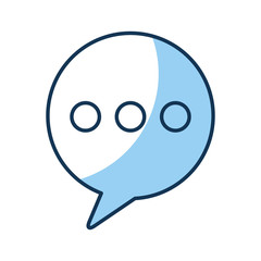 speech bubble message isolated icon vector illustration design