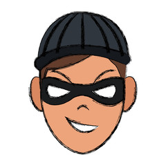 mysterious man with the mask hat hacker