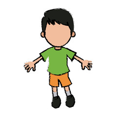 boy cartoon student young character