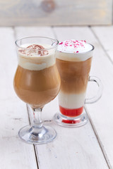 coffee with whipped cream