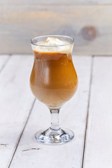 coffee with whipped cream