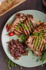 Grilled pork chops