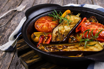 Mixed baked vegetables