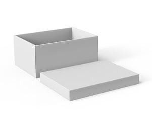 blank paper box