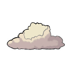 cute cloud forecast web weather white background