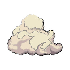 cute cloud forecast web weather white background