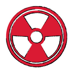 Fototapeta premium radiation caution hazard nuclear symbol