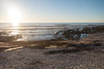 Sunset on Seapoint Beach in Cape Town