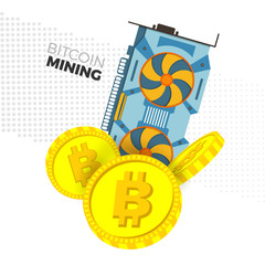 Cryptocurrency mining concept