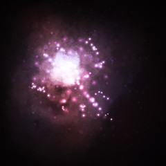 Starry background, rich star forming nebula