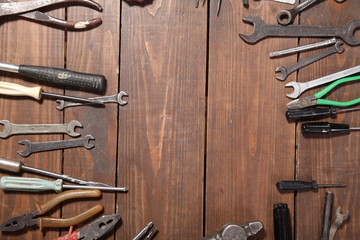 tools for repair knives hammers keys pliers