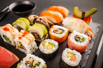 Japanese favorite food sushi maki