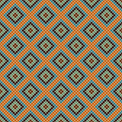 Seamless vector decorative geometric pattern. ethnic endless background with ornamental decorative elements with traditional etnic motives, tribal geometric figures. Print for wrapping, background