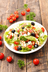 fresh salad with chicken fillet