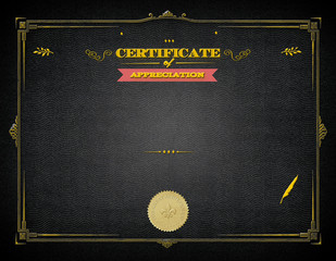 Blank Template Certificate of Appreciation, ready to be filled out with the names, plenty of copy space.