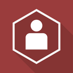 Poly Button mit Schatten - Avatar - Nutzerprofil