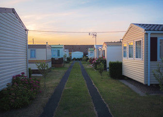 Abendstimmung auf dem Campingplatz