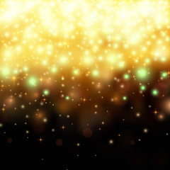 Gold glitter stardust background. Vector illustration