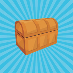 Treasure box illustration vector