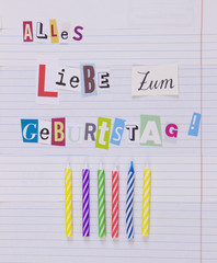 Alles Liebe zum Geburtstag