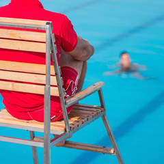 Fototapeta na wymiar Lifeguard chair