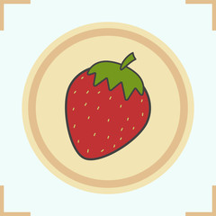 Strawberry color icon