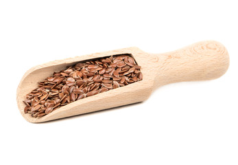 Flax seed in scoop
