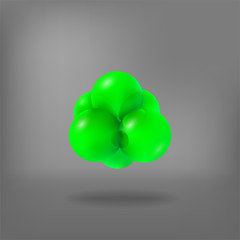 3d molecule structure.