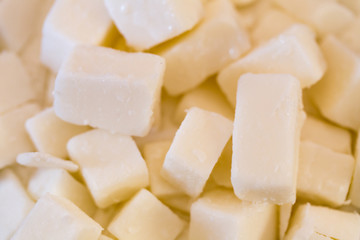Process of soap making.