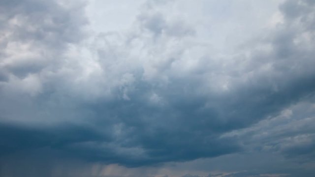 running clouds. time lapse
