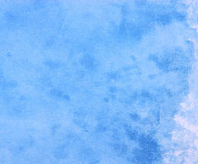 blue watercolor paper