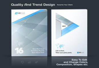 Business vector template, brochure design, abstract annual report, cover modern layout