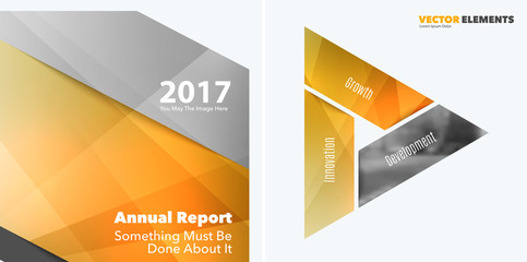 Abstract vector design elements for graphic layout. Modern business background template