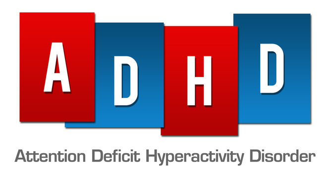 ADHD - Attention Deficit Hyperactivity Disorder Red Blue Stripes 